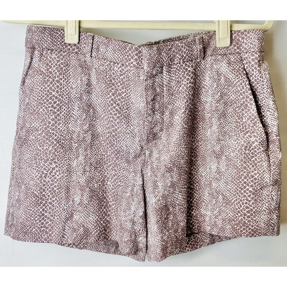 NEW Banana Republic Women's 4 Ryan Shorts in Harriot Snake Print Casual Stretch